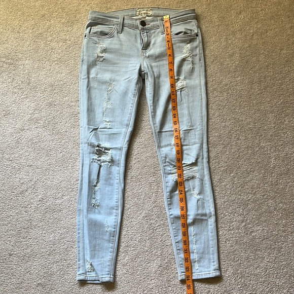 CURRENT/ELLIOTT The Stiletto distressed light wash jeans size 26 - Picture 3 of 13